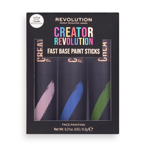 Revolution - *Creator* – Artistic Makeup Sticks Fast Base Paint Sticks – Pink, Blau und Grün