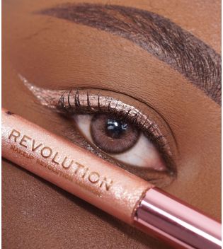 Revolution  – Flüssiger Eyeliner Super Flick - Rose Gold