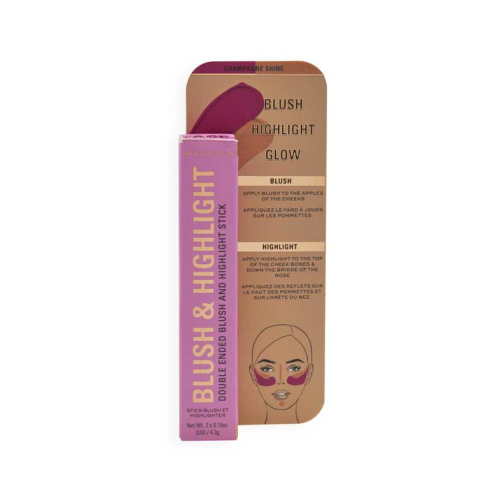 Revolution – Rouge- und Highlighter-Stick-Duo – Golden Shine