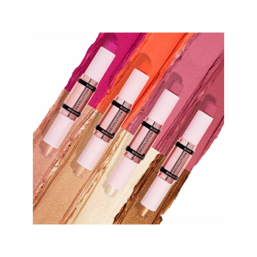 Revolution – Rouge- und Highlighterstift-Duo – Flushing Pink