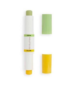 Revolution – Color Correcting Stick Duo Correct & Transform - Green and yellow