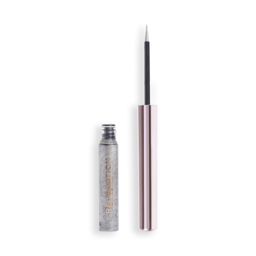 Revolution - *Festive Allure* – Flüssiger Eyeliner Chromatic Liner - Silver Flash