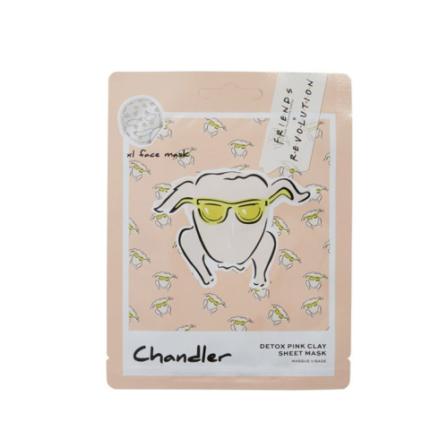 Revolution - *Friends X Revolution* - Gesichtsmaske aus rosa Tongewebe - Chandler
