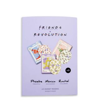 Revolution - *Friends X Revolution* - Packung mit 3 Taschentuchmasken - Phoebe, Monica und Rachel
