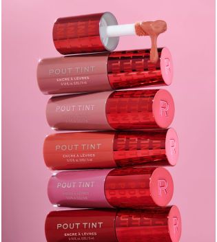 Revolution – Flüssiger Lippenstift Pout Tint - Sizzlin Red