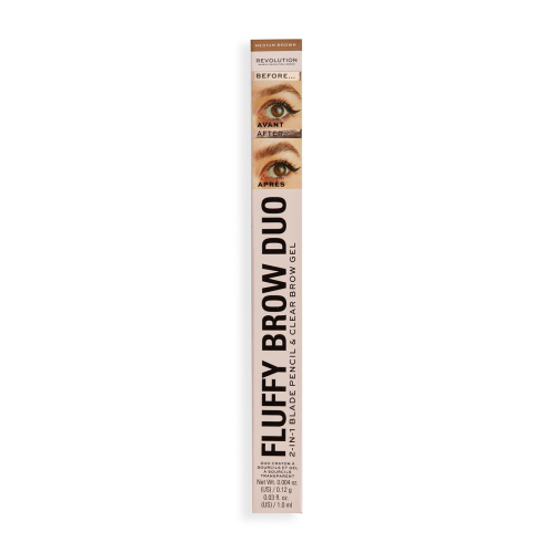 Revolution – Augenbrauenstift Fluffy Brow Filter Duo - Medium Brown