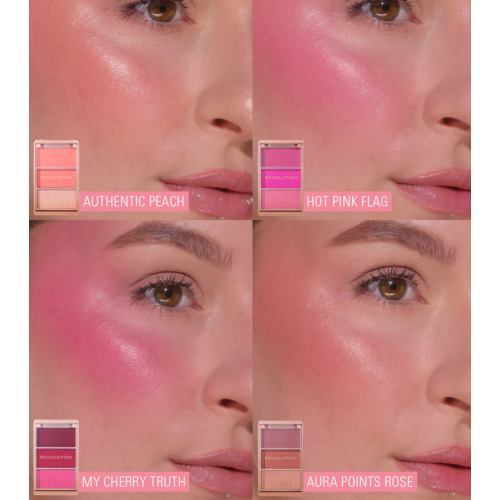 Revolution - Rouge-Palette Icon Blush - Authentic Peach
