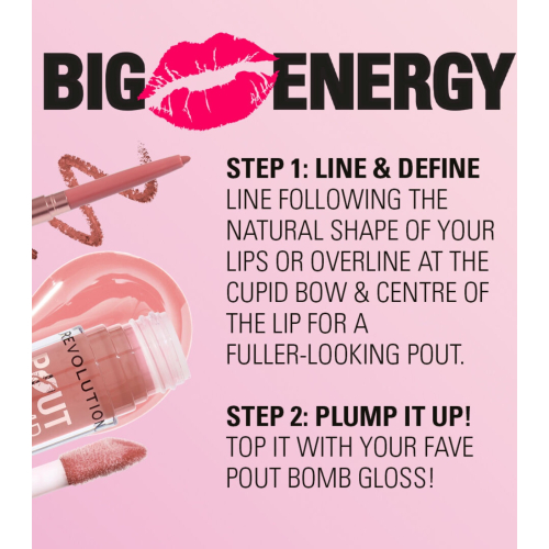 Revolution – Lipliner Pout Liner – Kiss Baby Pink