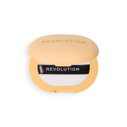 Makeup Revolution - Kompaktpuder + Haftgriff für Mobiltelefone Powder Pops - Banana
