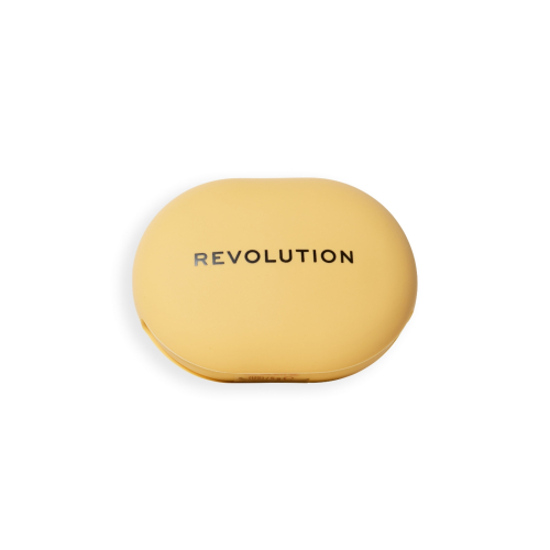 Makeup Revolution - Kompaktpuder + Haftgriff für Mobiltelefone Powder Pops - Banana