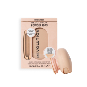 Makeup Revolution - Kompaktpuder + Haftgriff für Mobiltelefone Powder Pops - Peach