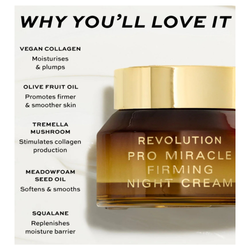 Revolution Pro - Kollagen-Nachtcreme Miracle Firming