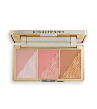 Revolution Pro - Crystal Luxe Gesichtspalette - Peach Royale