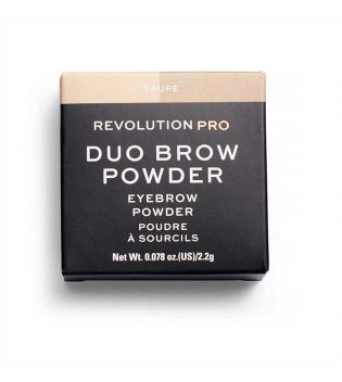 Revolution Pro - Duo Eyebrow Powder - Taupe