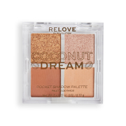 Revolution Relove – Lidschatten-Palette im Taschenformat – Coconut Dream