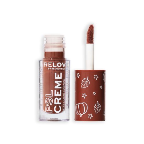 Revolution Relove - *Pumpkin Spice* - Matter flüssiger Lippenstift PSL Creme - Espresso Brown