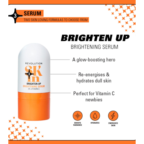 Revolution Skin - *Be Bright* - Aufhellendes Gesichtsserum mit 3 % Vitamin C Brighten Up