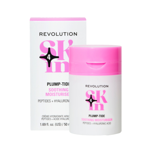 Revolution Skin - *Go Gentle* – Beruhigende Gesichtscreme mit Peptiden und Hyaluronsäure Plump-Tide