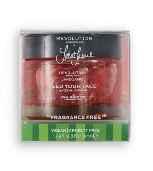 Revolution Skincare - Feuchtigkeitsspendende Maske x Jake-Jamie Feed your face - Ohne Wassermelonenduft