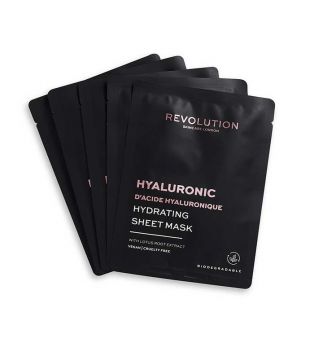 Revolution Skincare - Packung mit 5 feuchtigkeitsspendenden Masken mit Hyaluronsäure