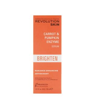 Revolution Skincare – Aufhellendes Gesichtsserum Brighten – Karottenextrakt & Kürbisenzym