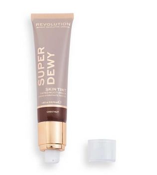 Revolution - *Super Dewy* - Getönte Feuchtigkeitscreme Super Dewy Skin Tint - Chestnut