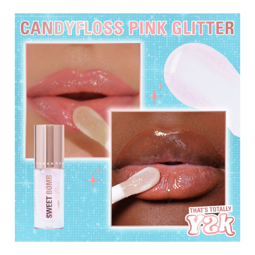 Revolution - *Y2K Baby* – Lipgloss Sweet Bomb - Candyfloss Pink Glitter