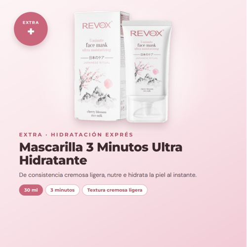 Revox Komplettset für die Gesichtspflege Japanische Routine mit Reinigungs-Gel, Peeling, Tonic, Serum, Creme und feuchtigkeitsspendender Maske Vegan und Cruelty Free