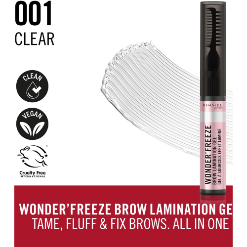 Rimmel London – Augenbrauen-Fixiergel Wonder´ Freeze - 001: Clear