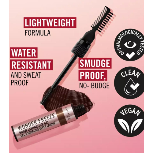 Rimmel London – Augenbrauen-Fixiergel Wonder´ Freeze - 001: Clear