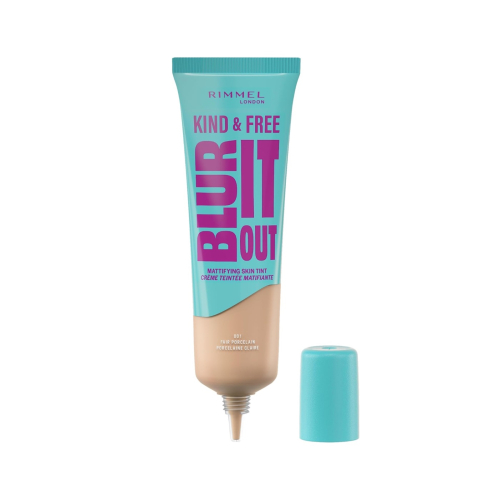 Rimmel London - *Kind & Free* - Mattierende Foundation Blur It Out - 001: Fair Porcelain