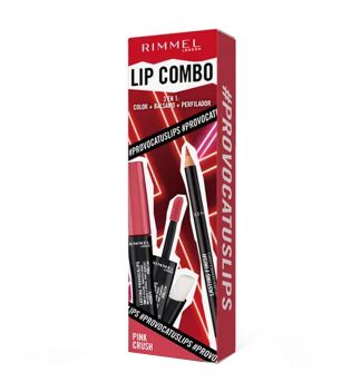 Rimmel London  – Lippenset Lip Combo 3 in 1 Provocalips + Lasting Finish - Pink Crush