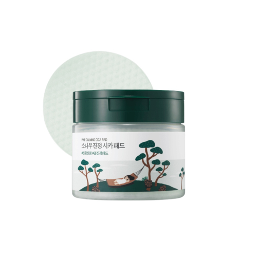 Round Lab – Feuchtigkeitsspendendes und peelendes Pad-Toner mit Kiefernextrakt und CICA – Für empfindliche Haut