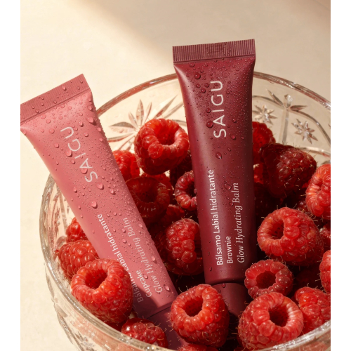 Saigu Cosmetics - Feuchtigkeitsspendender Lippenbalsam mit Glanzeffekt - Brownie
