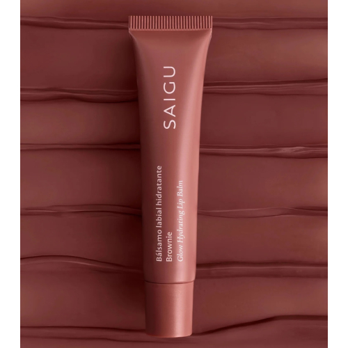 Saigu Cosmetics - Feuchtigkeitsspendender Lippenbalsam mit Glanzeffekt - Brownie
