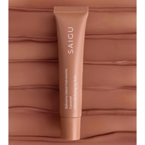 Saigu Cosmetics - Feuchtigkeitsspendender Lippenbalsam mit Glanzeffekt - Caramel