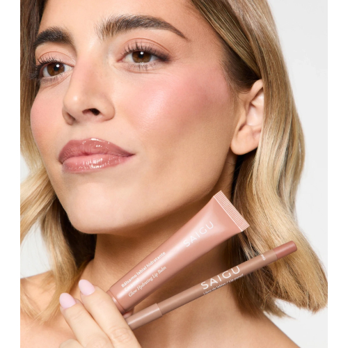 Saigu Cosmetics - Feuchtigkeitsspendender Lippenbalsam mit Glanzeffekt - Caramel
