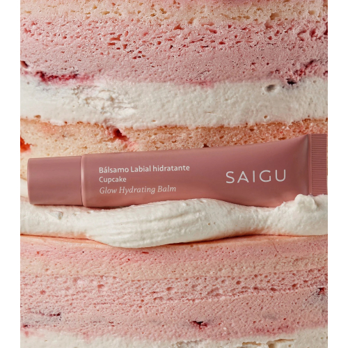 Saigu Cosmetics - Feuchtigkeitsspendender Lippenbalsam mit Glanzeffekt - Cupcake