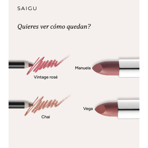 Saigu Cosmetics - Samt-Lippenstift - Lola