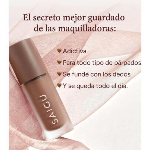 Saigu Cosmetics - *Golden Plum* - Flüssiger Lidschatten One Touch - Ash