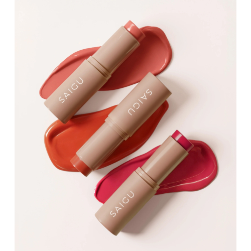 Saigu Cosmetics - *Mediterranean Glow* - Rouge-Stick Melting Blush - Pink Pomelo