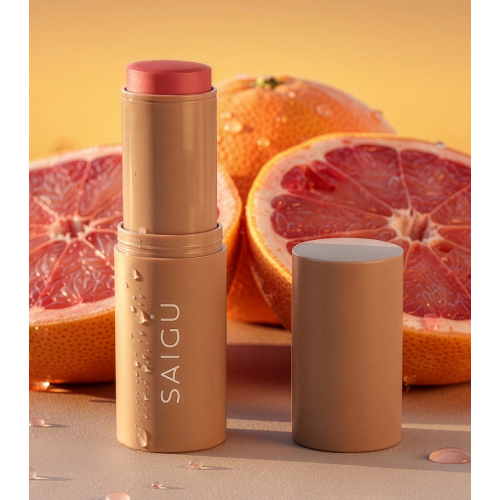 Saigu Cosmetics - *Mediterranean Glow* - Rouge-Stick Melting Blush - Pink Pomelo