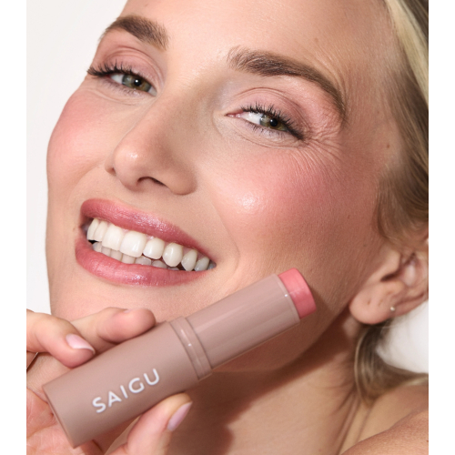 Saigu Cosmetics - *Mediterranean Glow* - Rouge-Stick Melting Blush - Pink Pomelo