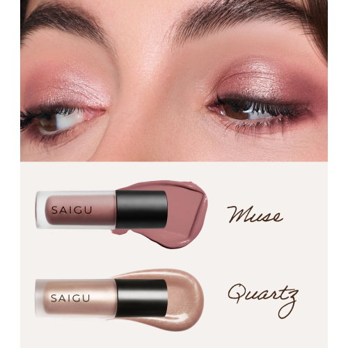 Saigu Cosmetics - Flüssiger Lidschatten One Touch Matte - Muse