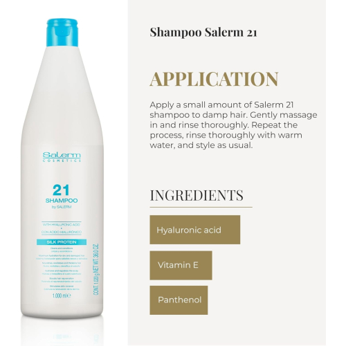 Salerm - *Salerm 21* - Shampoo mit Hyaluronsäure Silk Protein