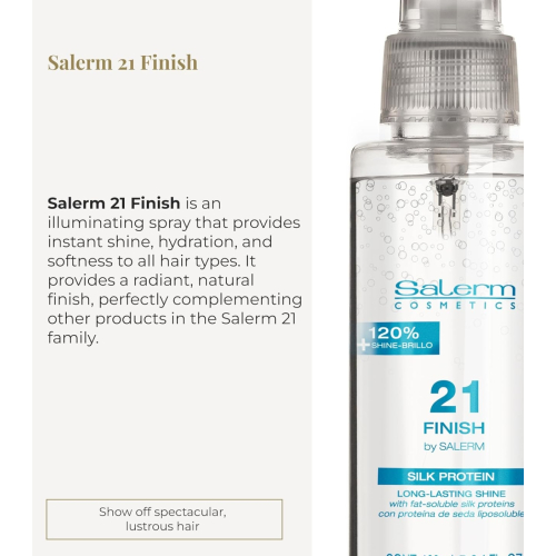 Salerm - *Salerm 21* - Glanzspray mit Seidenproteinen Finish