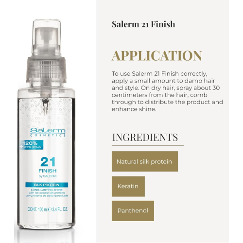 Salerm - *Salerm 21* - Glanzspray mit Seidenproteinen Finish