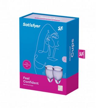 Satisfyer - Menstruationstassen-Kit Feel Confident (15 + 20 ml) - Lila