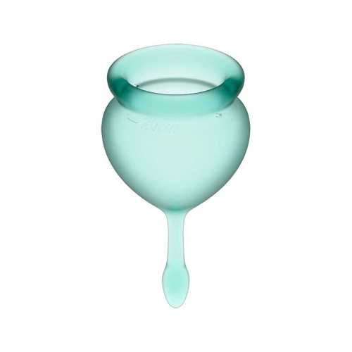 Satisfyer - Menstruationstassen-Kit Feel Good (15 + 20 ml) - Dunkelgrün