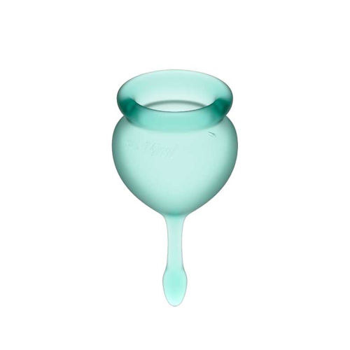 Satisfyer - Menstruationstassen-Kit Feel Good (15 + 20 ml) - Dunkelgrün